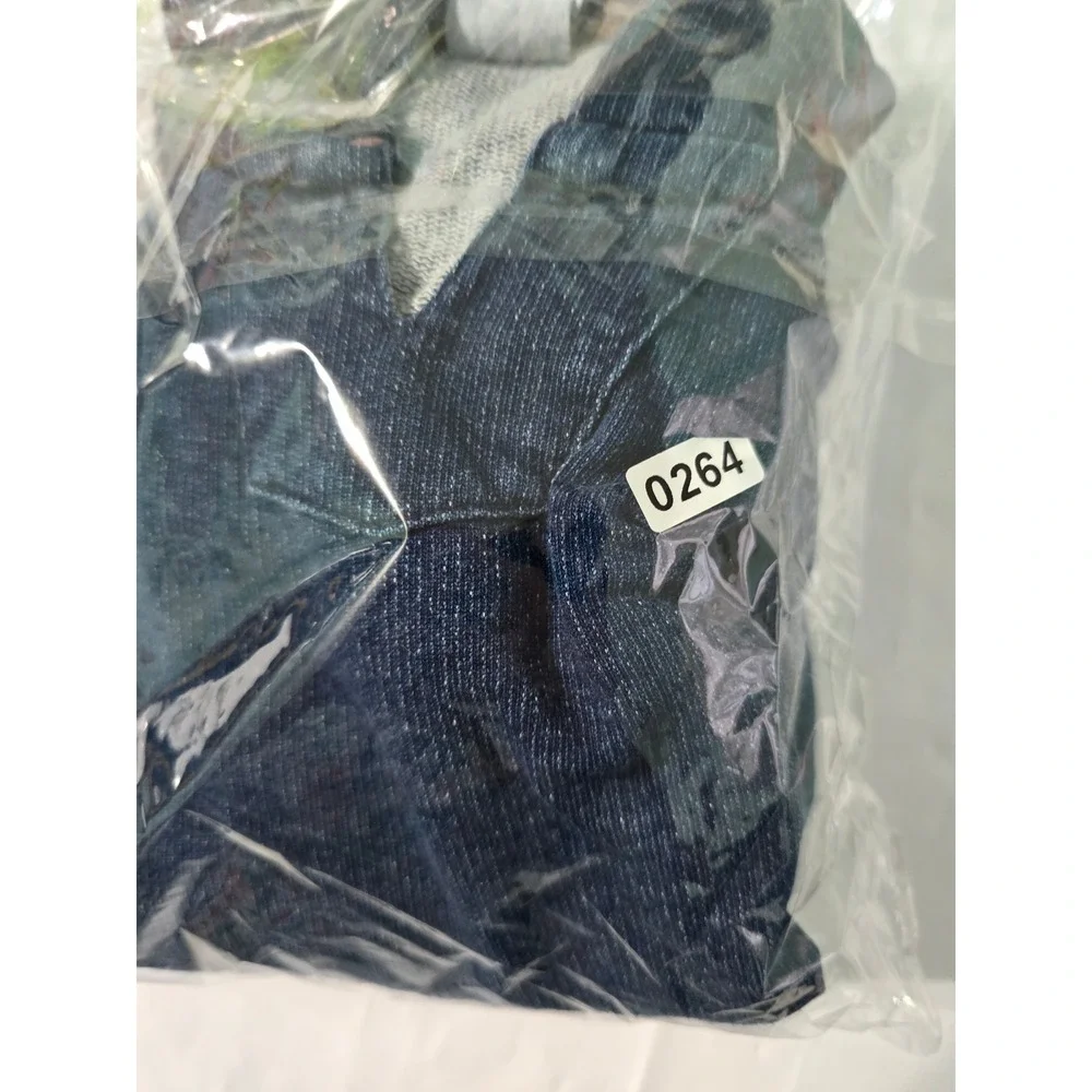Baby Gap Toddler Boys Blue Denim Wash French Terry Hooded Pullover Sweater 4T